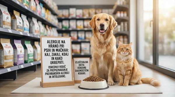 Alergije na hrano pri psih in mačkah: kaj, zakaj, kdaj in kako ukrepati