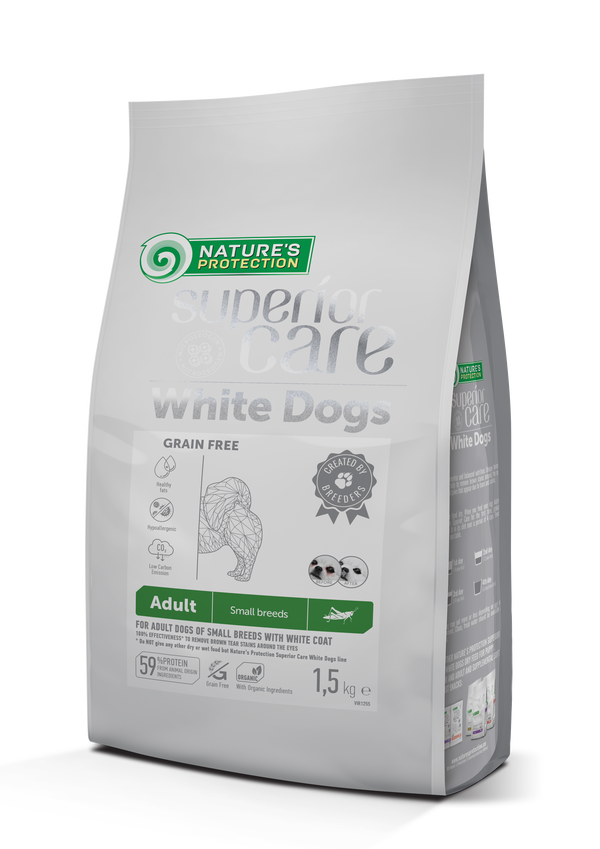 natures protection superior care white dogs – za odrasle bele pse malih pasem – insekti