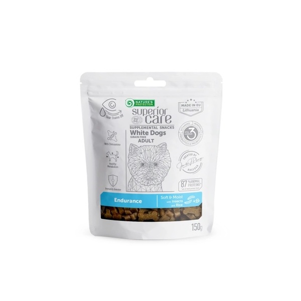 natures protection superior care white dogs endurance - hipoalergeni priboljski za bele aktivne pse – insekti