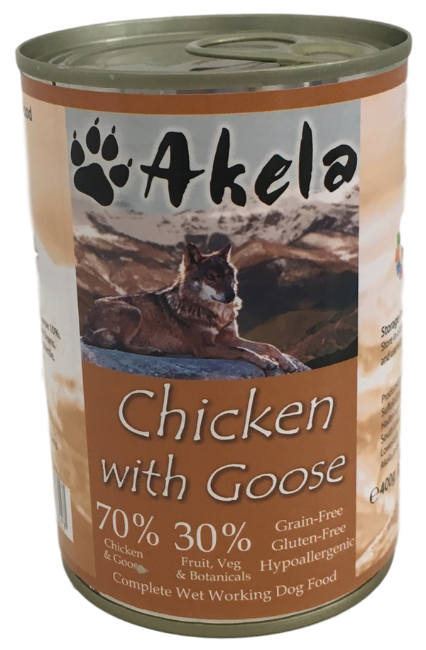 akela chicken with goose recipe - mokra hrana za pse - piscanec in gos