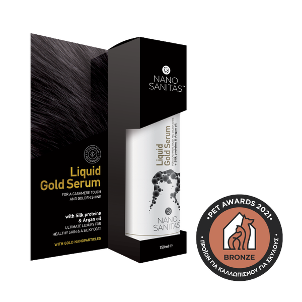 nanosanitas liquid gold – serum za globinsko obnovo in sijaj pasje dlake