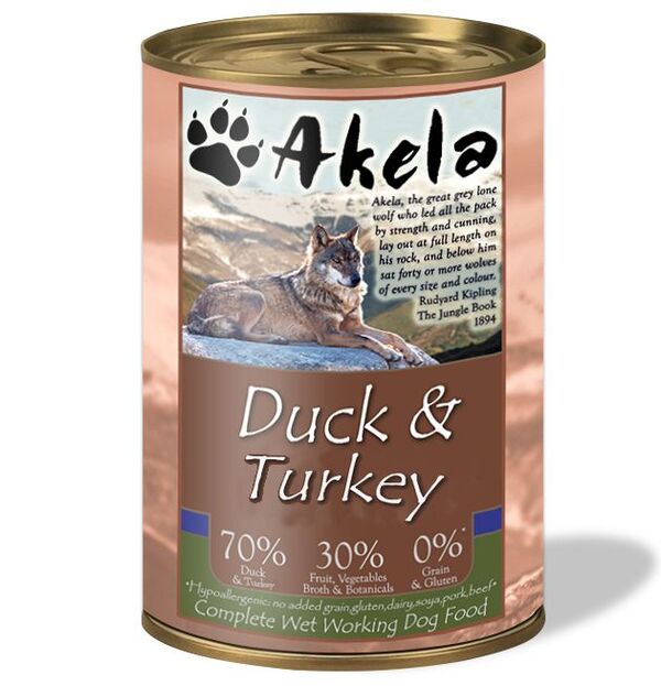 akela duck a turkey recipe - mokra hrana za pse - raca in puran