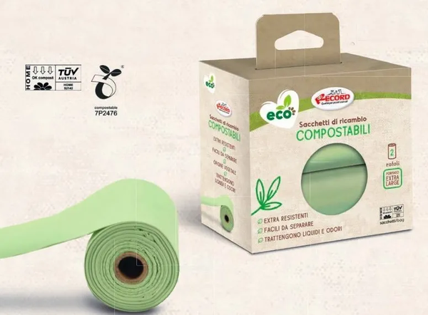 eko kompostno biorazgradljive vrecke za pasje iztrebke 2x15 kos