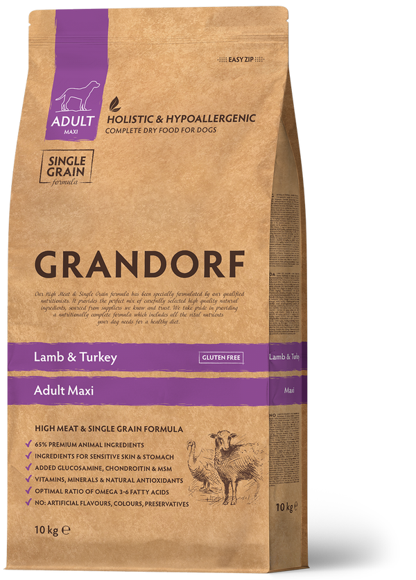 grandorf lamb a turkey maxi - za odrasle pse velikih pasem - jagnjetina a puran